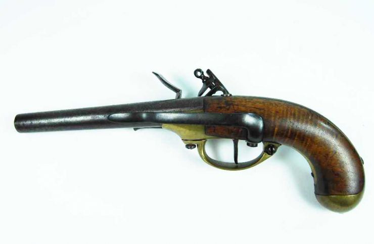 Pistola Reglamentaría Francesa de Caballería M1777, 1er Modelo