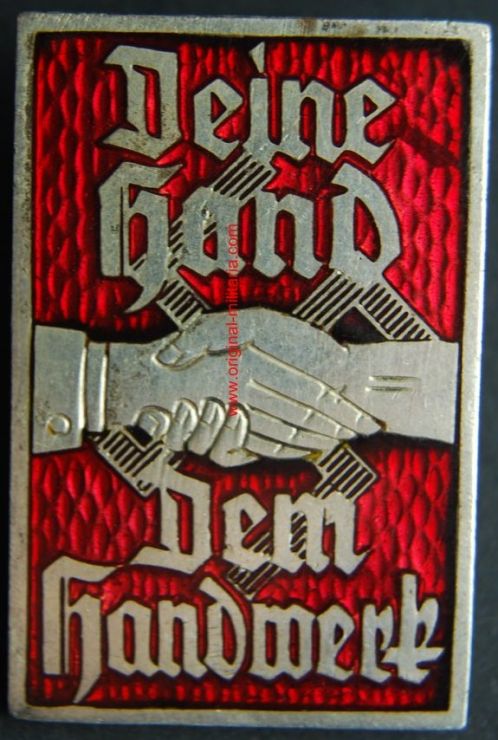NSDAP/ Insignia "Deine Hand dem Handwerk"