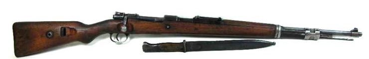 WH/ Carabina K98k, Código "S/42 1937" Misma Númeración Incluso en su Bayoneta