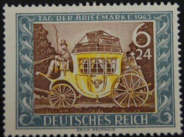 Sello "Deutsches Reich,Tag Der Briefmarke 1943"
