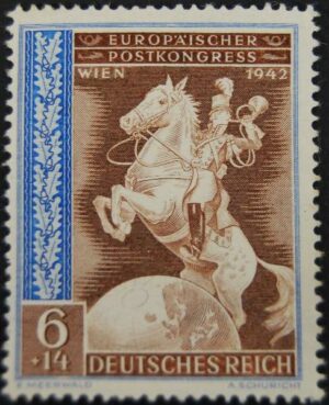 Sello "Europäischer, Postkongress Wien 1942"