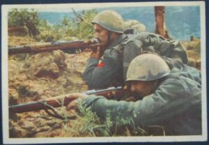 Postal de las "Las Fuerzas Armadas Italianas"
