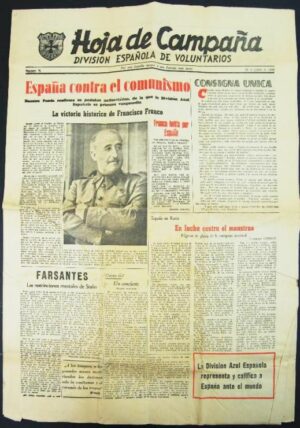 DA/ Hoja de Campaña Nº 71, 1943