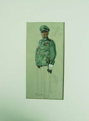 Wehrmacht/ Original Drawing Mixed Media
