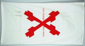 Bandera Requeté Bordada a dos Caras de Guerra Civil
