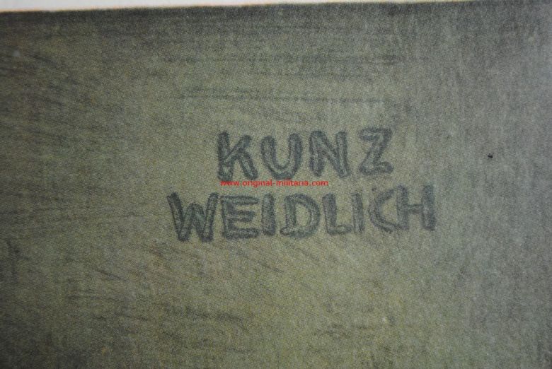 NSDAP/ Cuadro con Lamina de Kunz Weidlich