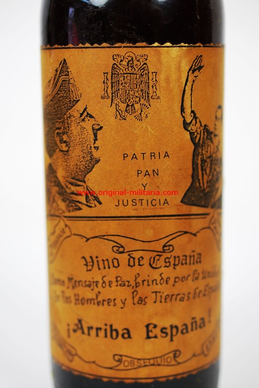 Botella de Vino de Franco y Primo de Rivera