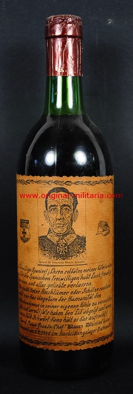 División Azul/ Botella de Vino del General Muñoz Grandes