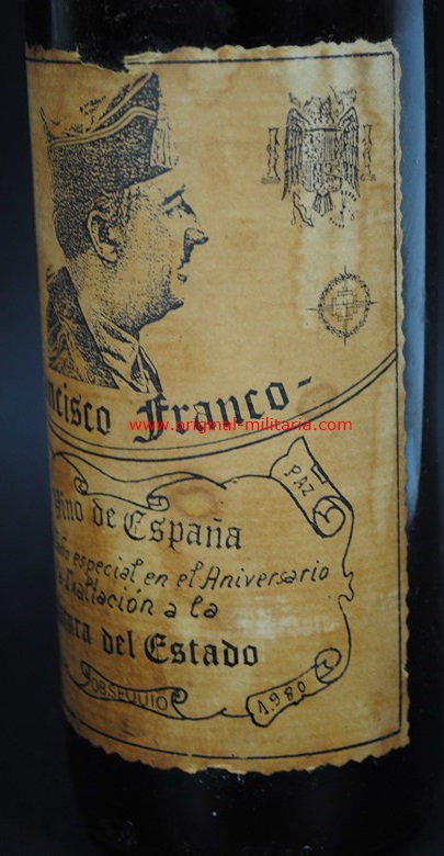 Botella Conmemorativa de Franco 1936-1975