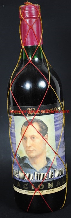 Botella de Vino Conmemorativa de "Primo de Rivera"