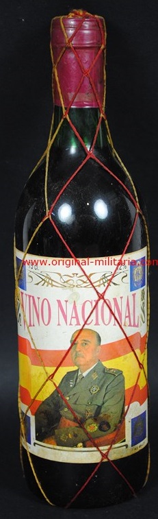 Botella de Vino Conmemorativa de Franco