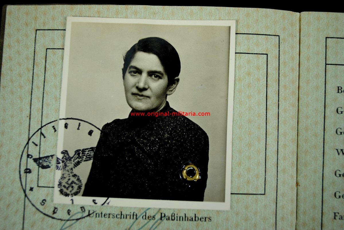 Pasaporte Alemán Marcado "Judenstempel" de 1939