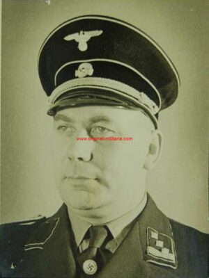 SS, Gran Foto de Estudio de un Hauptsturmführer