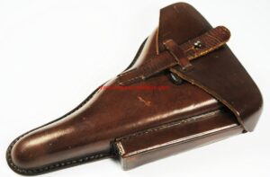 Funda para la Pistola Luger, Modelo de Policía de la Firma "AKAH" con Llave de Desmontaje