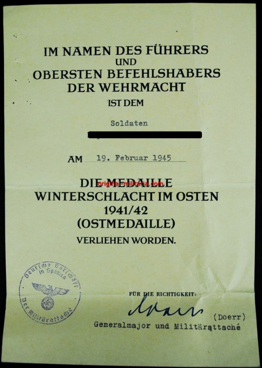 WH/DA, Personalausweis, Concesiones y 17 Documentos de un Soldado del "Rgt. 263, Vierna"