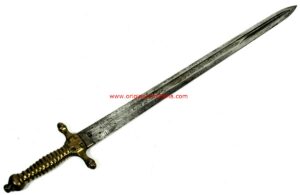 Machete Italiano para Oficial de Artillería de 1840, Reino de Cerdeña. Hoja Ornamentada.
