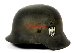 WH/ Casco M42 de Combate con Calca, Sello del Fabricante 