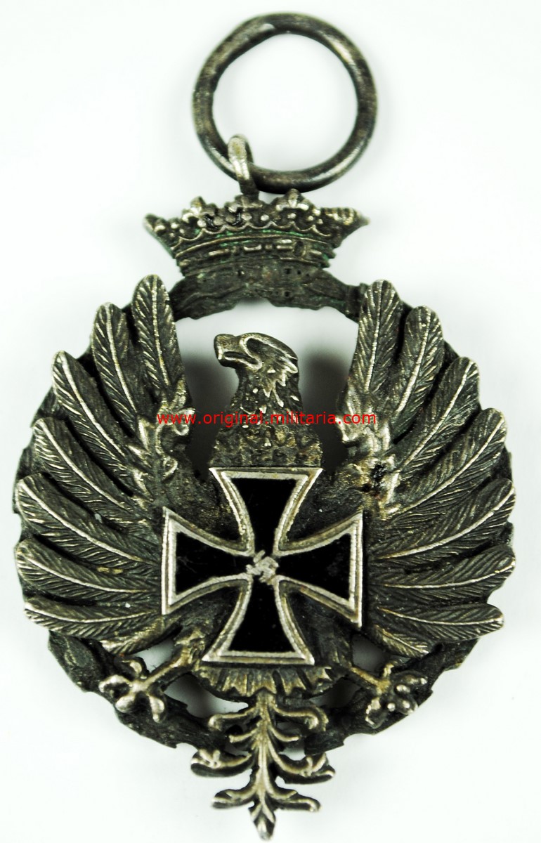 DA/ Medalla Campaña de Rusia, Modelo Alemán en 3 piezas para Oficial