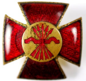Broche de Falange de Enfermeras Guerra Civil y División Azul Nº 970