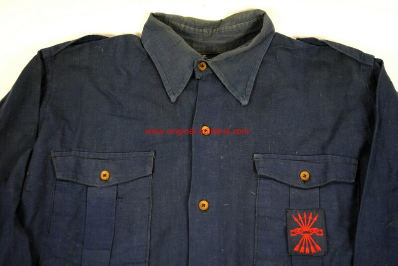 Camisa De Falange De Una Enfermera De La Divisi n Azul Original Militaria