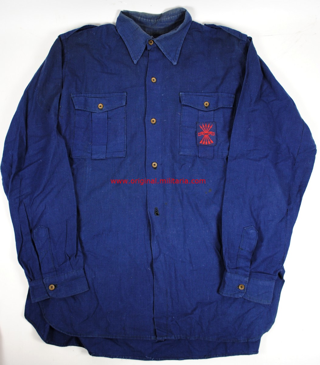 Camisa de Falange de una Enfermera de la División Azul