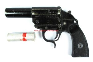 WH/ Pistola Lanzabengalas de 1943 de "ayf",con Bengala Roja sin Usar