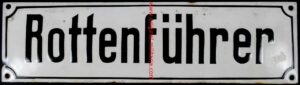 SA/SS Placa Esmaltada para un Rottenführer