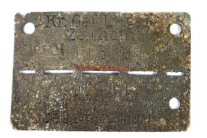 Placa de Identificación de Prisionero de Guerra del Campo de Zeithain