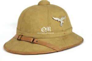 Luftwaffe/Afrikakorps, Salacot 1er Modelo con "DRGM" de "Clemens Wagner"