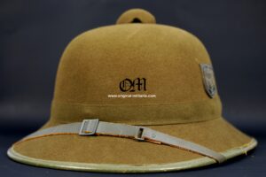 WH/DAK/ 2º Pattern Tropical Pith Helmet "JHS", 1942--  WH/DAK/ Salacot 2º Modelo de "JHS", 1942 WH/DAK/ 2º Pattern Tropical Pith Helmet "JHS", 1942