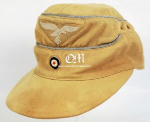 Luftwaffe/DAK, Officer´s M40 Tropical Field Cap --  LW/DAK, Gorra de Campo M40 de Oficial