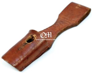 Wehrmacht/Luftwaffe, Brown Leather Frog for Dress Bayonet -- WH/LW Tahalí para la Bayoneta de Paseo