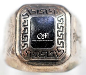 Wehrmacht/Afrikakorps Silver Ring 825, 1941-- WH/DAK, Anillo en Plata 825 de "1941