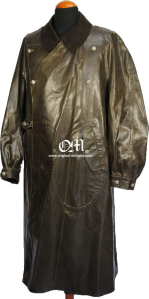 WH/Military Police Motorcyclist Protective Coat -- WH/ Feldgendarmerie, Abrigo de Motorista de Tela Engomada