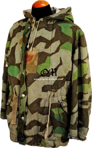 WH/ Splinter Pattern Camouflage Winter Parka--WH/ Parka Reversible con Camuflaje Splinter