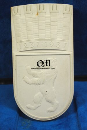 1937 Berlin Anniversary Ceramics Plaque in Case-KPM