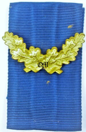 Hojas de Roble con su Cinta Completa para Cruz por 40 Años de Servicio en la Wehrmacht