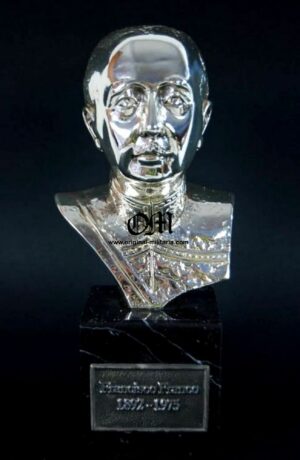 Sculpture-Jewel «Francisco Franco» in Fine Silver -- Escultura-Joya «Francisco Franco» en Plata Fina