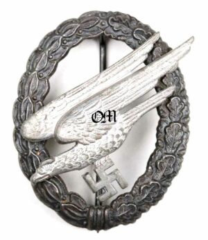 Luftwaffe/ Insignia de Paracaidista, Fabricante Asmann "A", Código "2"