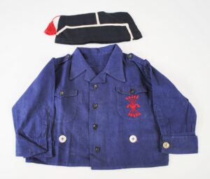 Franco Era/ Spanish Falange boy shirt with his Overseas Cap