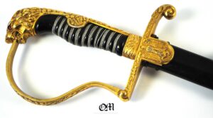 Wehrmacht/Heer, Sable Cabeza de León en versión ligera, fabricado por "Puma", Muy difícil de encontrar.