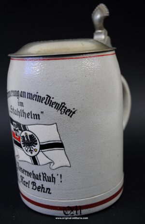 Jarra de Cerámica Decorada de Cerveza Conmemorativa del "Stahlhelmbund"