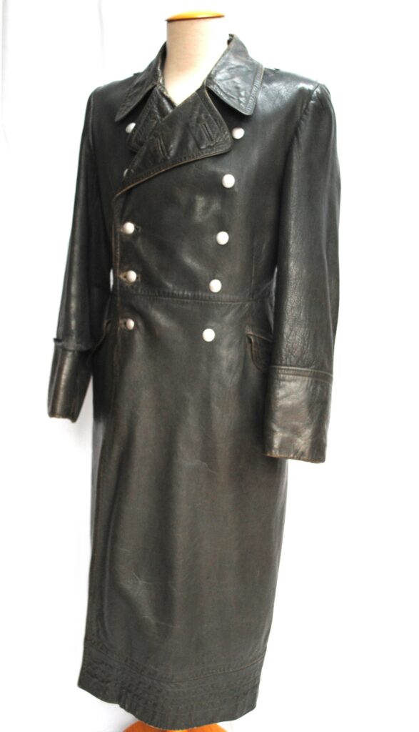 Luftwaffe/ Officer Leather Greatcoat - Original Militaria