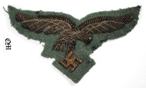 Luftwaffe/ Generals 1st Pattern (Droop Tail) Bullion Cap Eagle