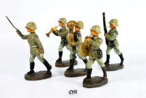 Banda de Músicos de Infantería de WW1 de la Marca "Elastoline", Años 20
