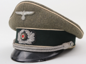 Combat Visor Cap for a Wehrmacht Infantry Officer