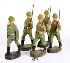 Soldados Alemanes de Infantería de WW1 de la Marca "Elastoline", Años 20