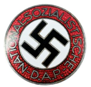 Insignia de Miembro del NSDAP con RZM «M1/93» para «Gottlieb Friedrich Keck & Sohn-Pforzheim»