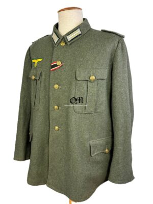 Guerrera de Campaña M40 de Artillería de Costa en Gran Talla. Fabricada en la Francia Ocupada.