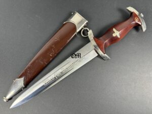 Transitional Dagger Model 1933 from 1939 for the “SA” with Logo and RZM “M 7/66” belonging to “Carl Eickhorn”